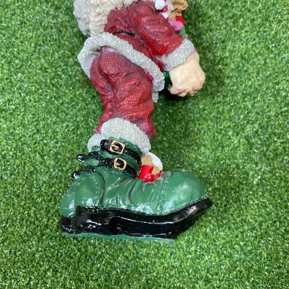 Resin Santa Holding Christmas Presents Figurine 9